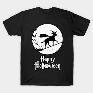 Funny Halloween Costume Witch IRISH WOLFHOUND Dog Lover T-Shirt